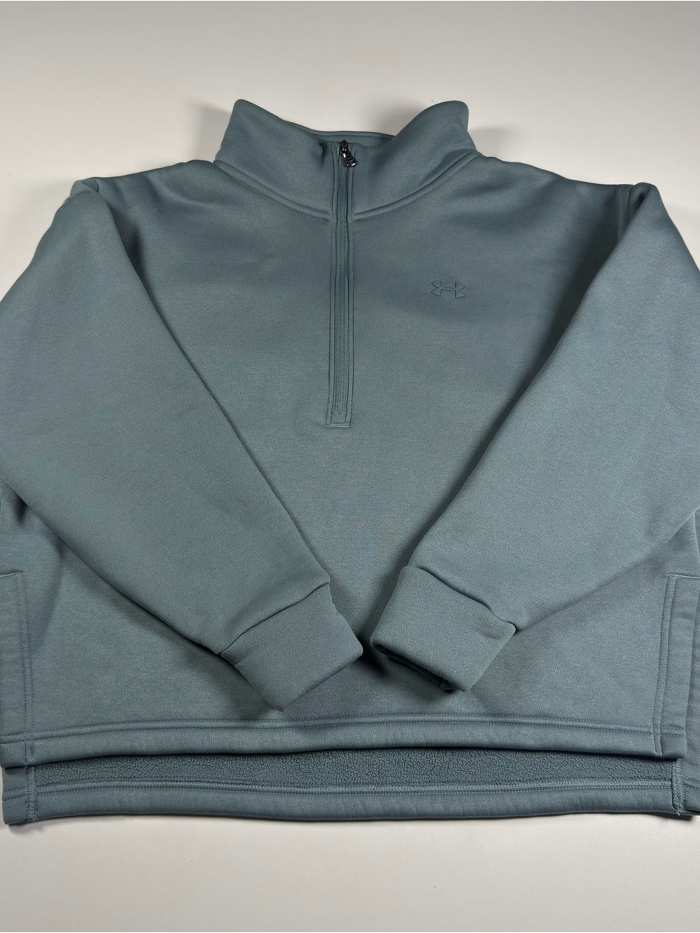 Under Armour Women's Half-Zip Pullover in Dusty Teal